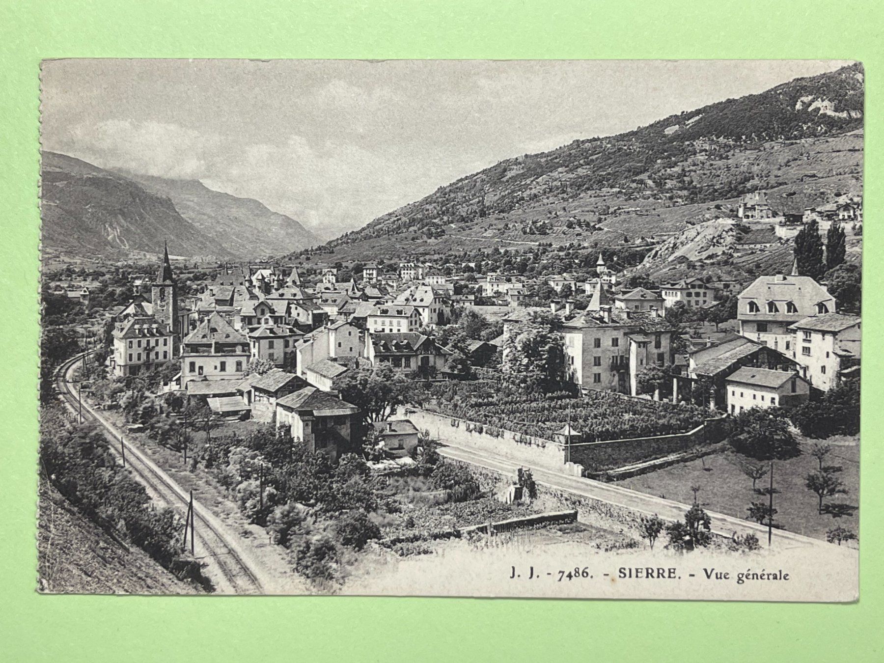 Ansichtskarten: Sierre - Vue générale – Gebraucht aus Steg VS von _vinci_