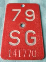 Velonummer SG 79