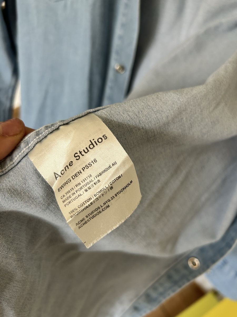 Camicie: Acne Studio Jeanshemd gr M🩵 – Usato da Basel venduto da Nicetohave13 3