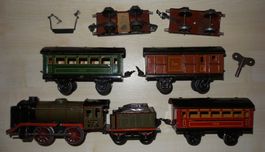 Lot vieux train à clé Märklin + rails 0