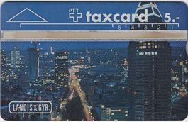 5 CHF LANDIS & GYR, Messeturm Frankfurt - Kunden Taxcard