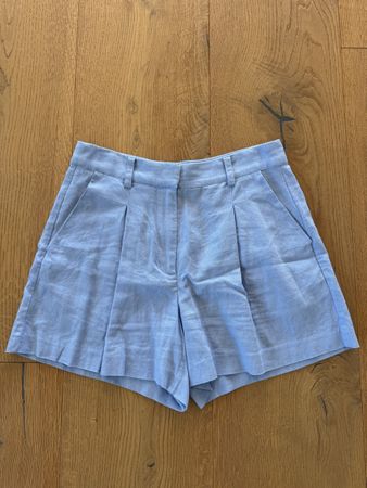 Leinenmix Sommer Shorts in Blau Gr.S/M
