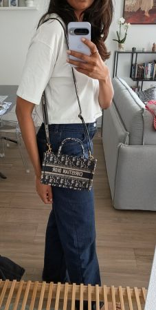 Christian Dior Book Tote Mini Bag with Strap