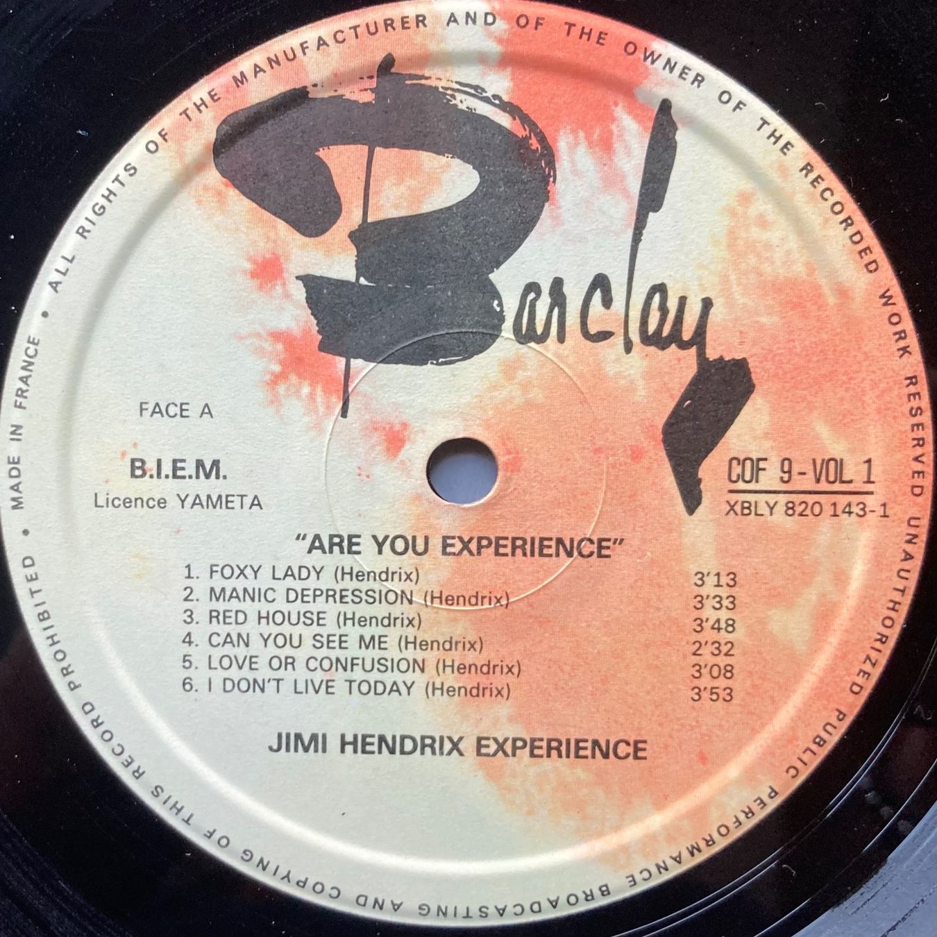 Dischi in vinile: JIMI HENDRIX - ARE YOU EXPERIENCED? – Usato da Poliez-Pittet venduto da Newtown-Records 2