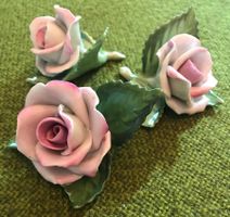 3 dekorative Porzellan Rosen