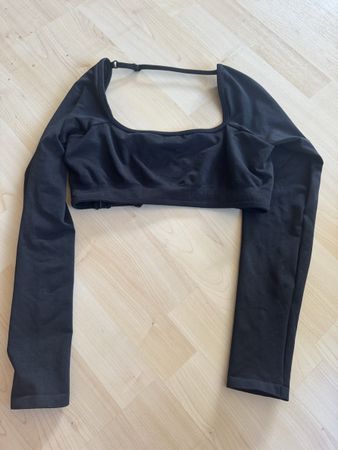 Damen Crop Top Schwarz Grösse L guter Zustand