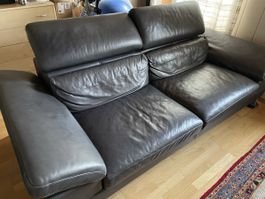 Echt Ledersofa, gebraucht