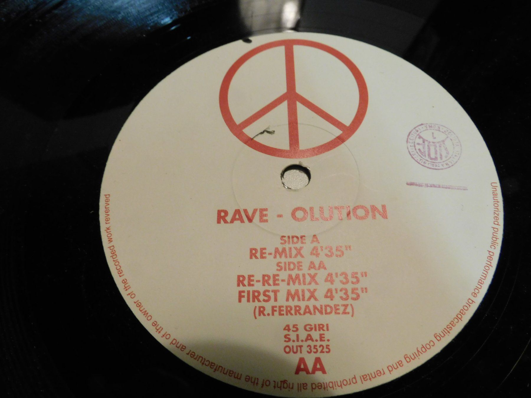 Dischi in vinile: LP - Rave - Olution Re Mix House Trance     LP – Usato da Sursee venduto da 76 1
