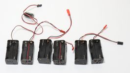 Batteriebox 4xAA für Empfängerstromversorgung, 6 Stück