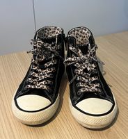 Next High-Top Sneaker schwarz Leo-Muster Gr 29