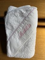 Sortie de bain Bébé brodée Mathilde - Blanc Frères - 80*70cm