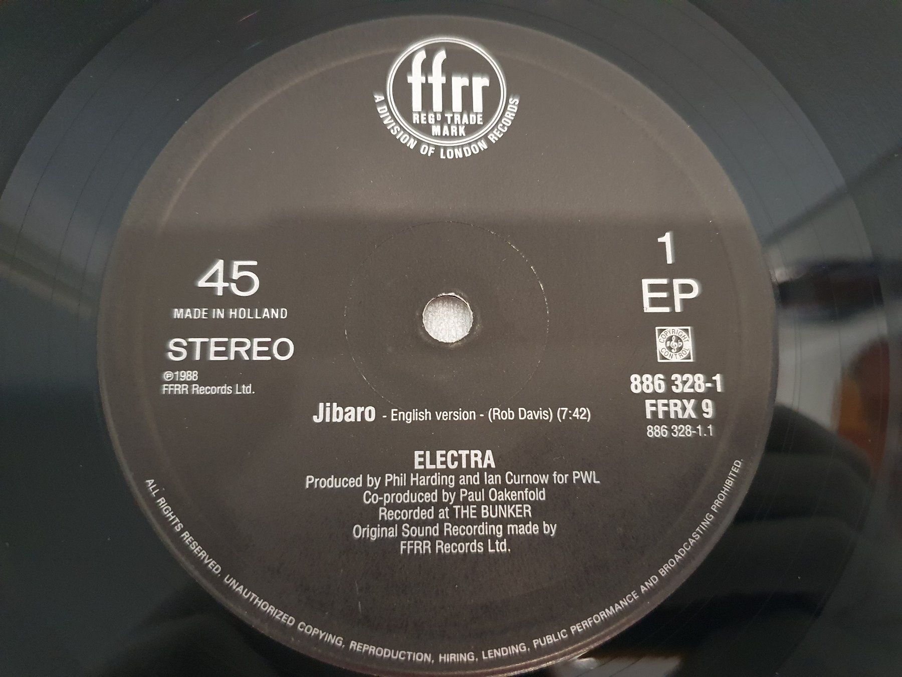Dischi in vinile: Electra – Jibaro (Techno) – Usato da Uster venduto da Vinyl-Leidenschaft 3