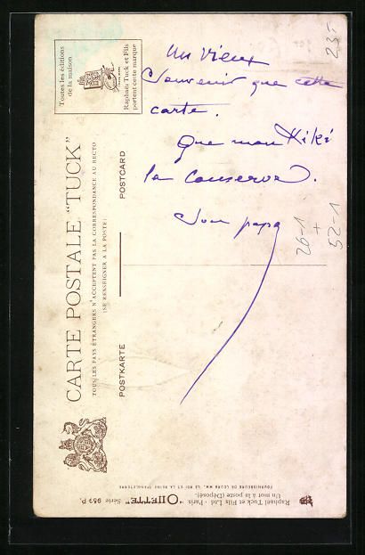 Cartoline postali: Arthur Thiele: Er liebt mich ein wenig!, – Usato da Berlin venduto da bartko-reher 1