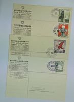 4 Militärpostkarten Feldpost 40 diverse Stempel/Frankaturen