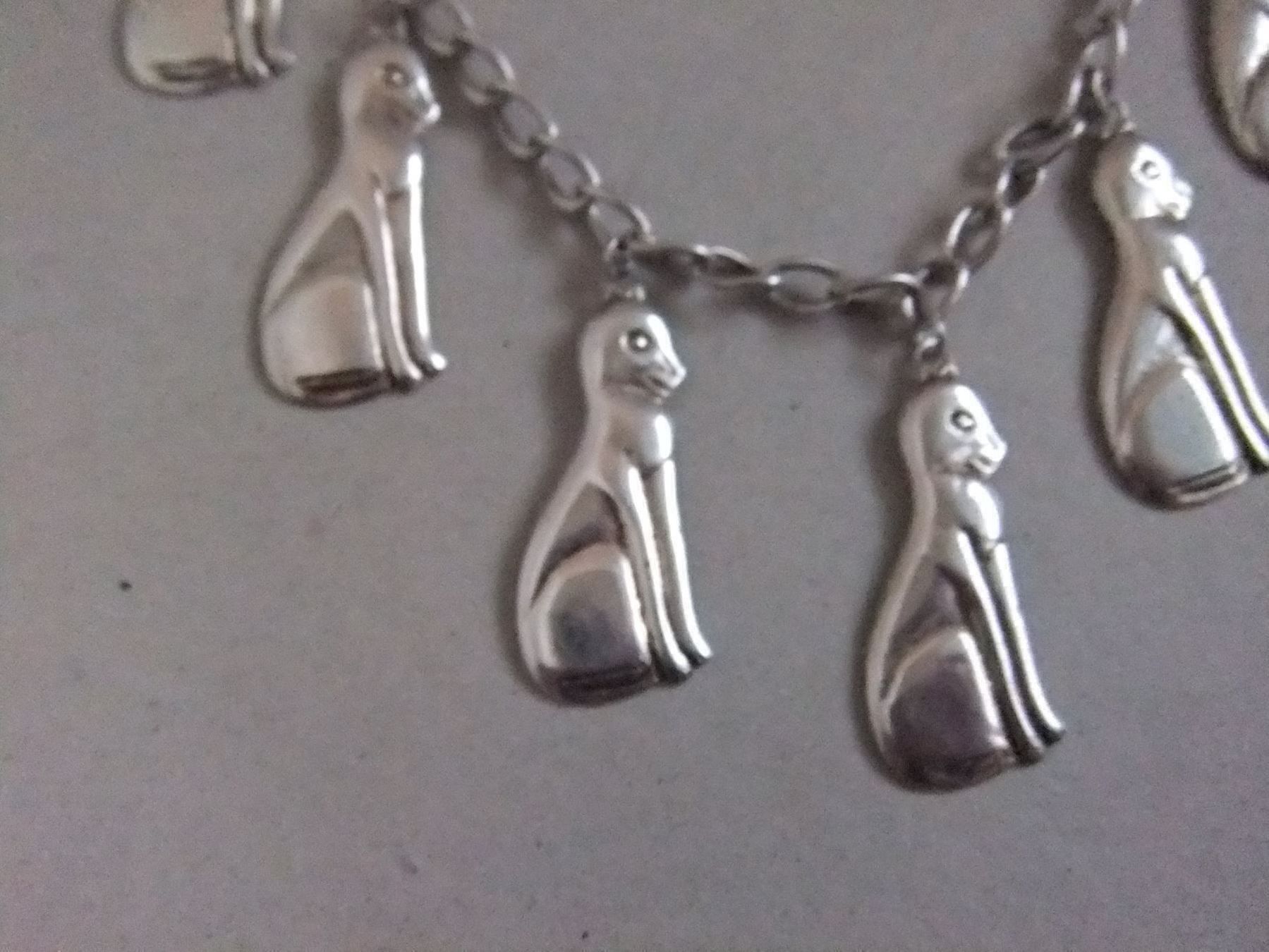 Catenine: Katze Halskette - 925er Silber – Usato da Esslingen venduto da eintagammeer 1