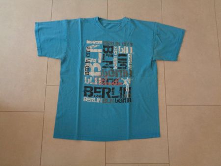 Blaues T'shirt Herren BERLIN Gr. M - 210914