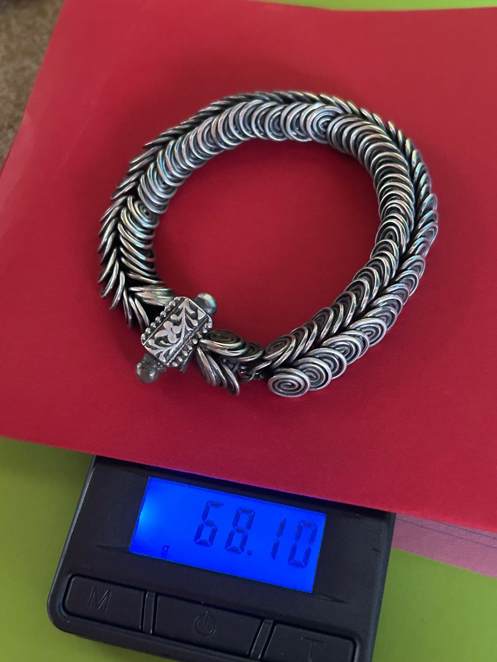 Armbänder & -reifen: Antikes Silber Armband Vintage Indien – Defekt aus Dittingen von Bellevista 9