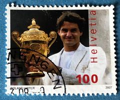 Nr.1229 GESTEMPELT Roger Federer 2007   