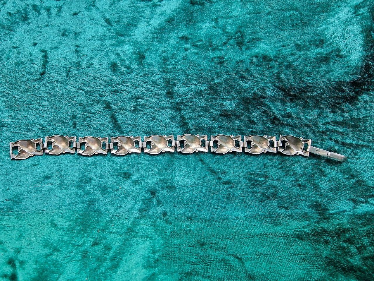 Bracciali & Braccialetti: Gebrauchtes, 0.800 Silber Armband, mit Blättermotiv – Usato da Bassersdorf venduto da antik_leo 3