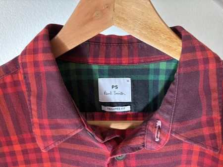 PS Paul Smith Hemd rot kariert Grösse M