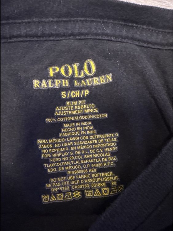 Ralph Lauren T-shirts: T-shirt Polo Ralph Lauren noir, Taille S, Slim fit  – D'occasion à Montreux par Pipo7878 1
