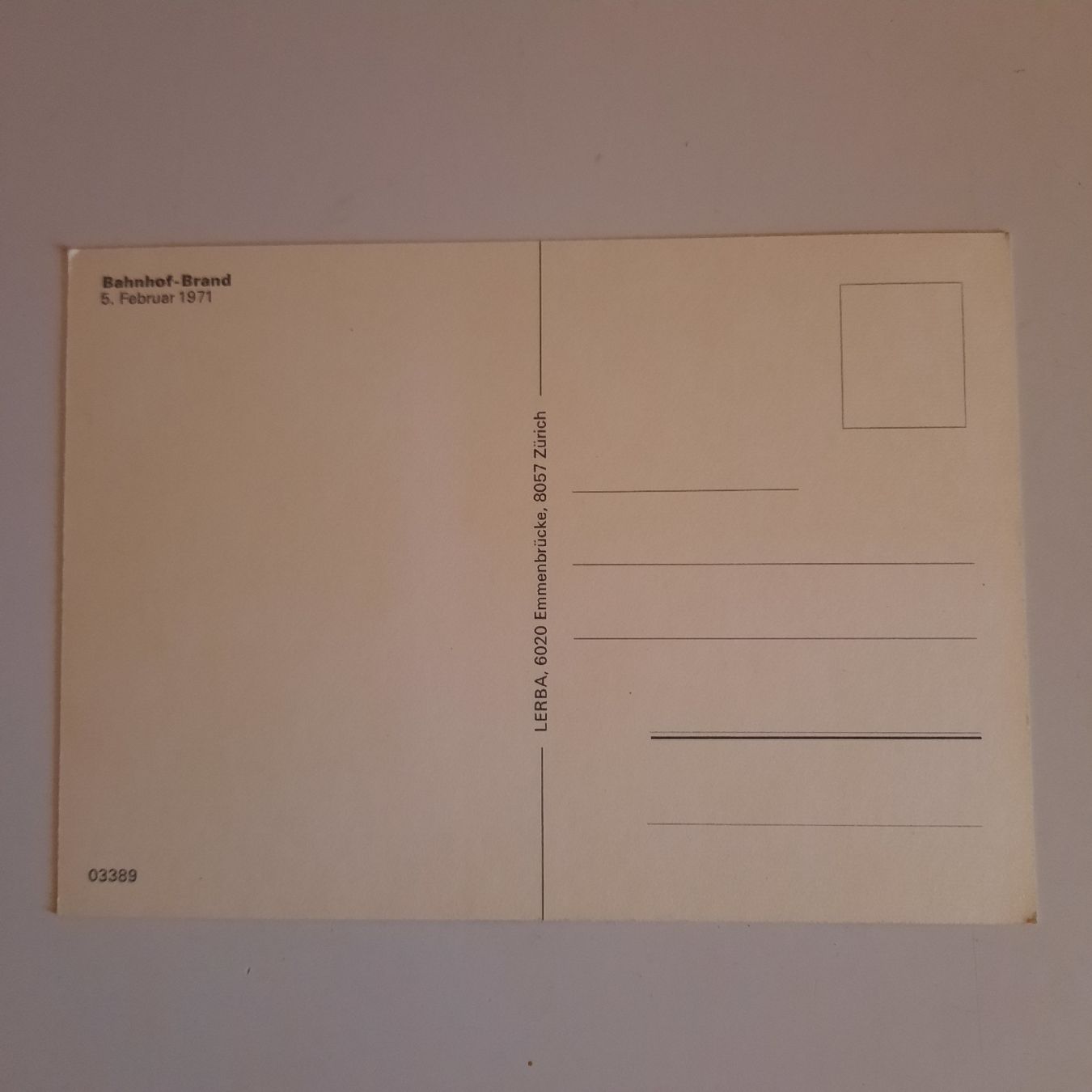 Cartoline postali: Ansichtskarte Bahnhof - Brand Luzern – Usato da Nottwil venduto da mar_jqm7 1