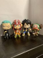 One Piece Figuren Set - Ruffy, Zoro, Lysop & Chopper
