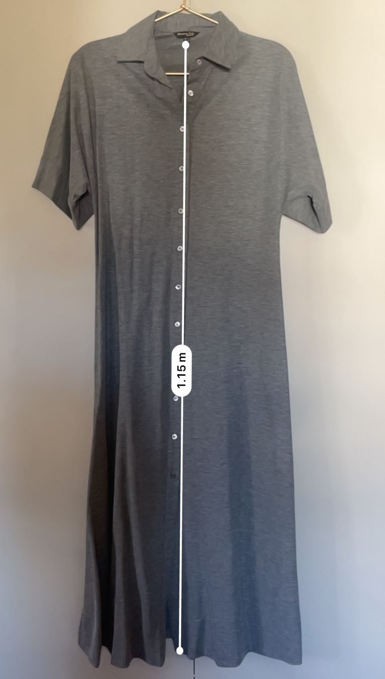 Massimo Dutti Vestiti: Massimo Dutti Kurzarm Kleid, Grau, Gr. S, – Nuovo (secondo la descrizione) da Zuoz venduto da CelineLK 4