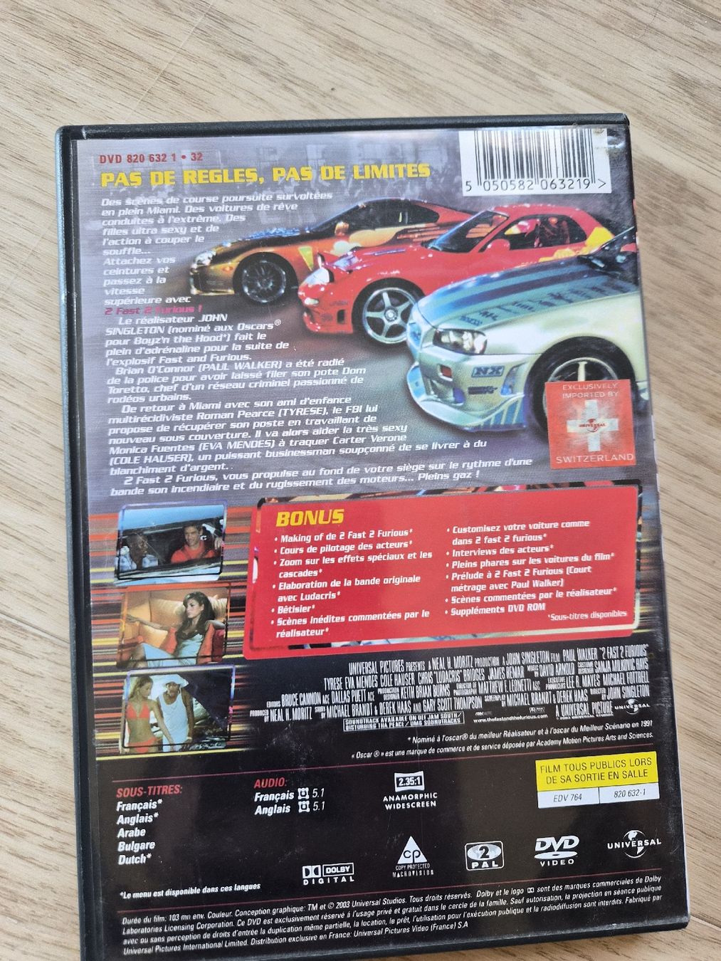 Alle DVDs: DVD 2 Fast 2 Furious 2003  – Gebraucht aus La Joux FR von car_ck96 2