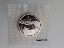 20 Franken Gedenkmünze Jungfraubahn 2012 in Original Blister