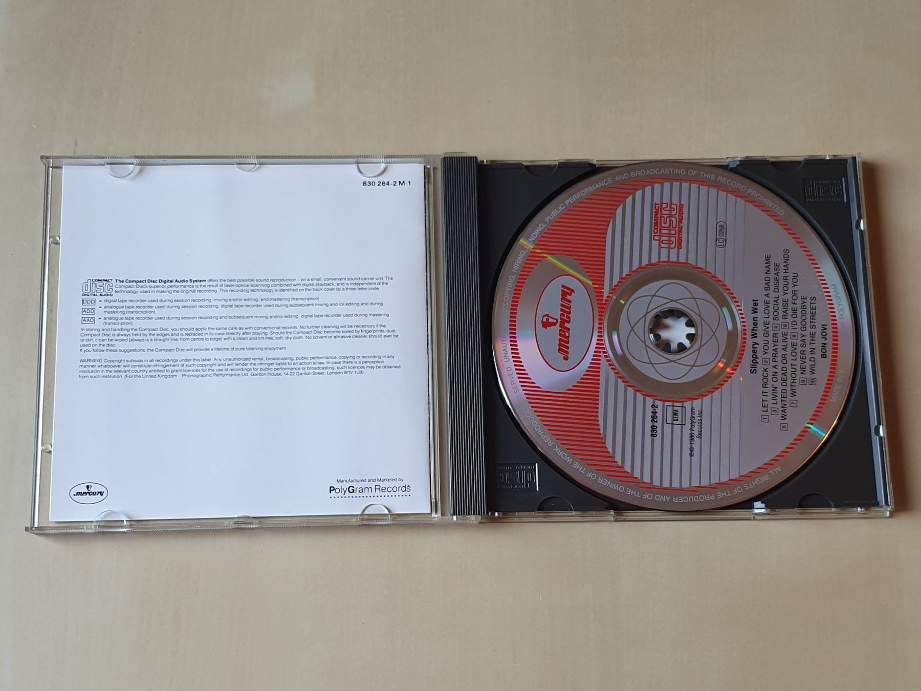 CD: Bon Jovi Slippery when wet – Usato da Stansstad venduto da collectorsshop 2