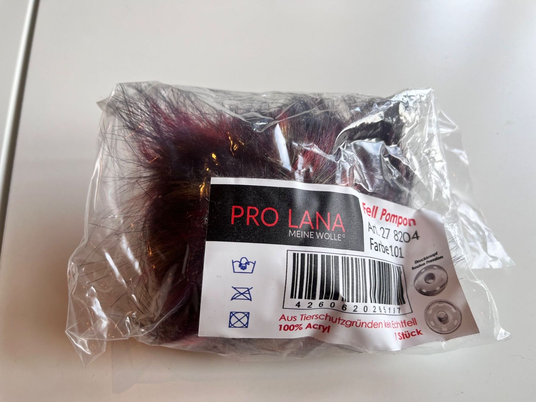 Pro Lana Lana: Kunstfell Pompon Pro Lana – Nuovo e nell'imballaggio originale da Büsserach venduto da bor_s88m
