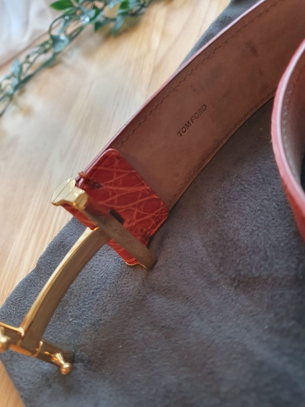 Gürtel: Tom Ford orange Crocodile belt – Neu (gemäss Beschreibung) aus Urdorf von jen_s7rc 1