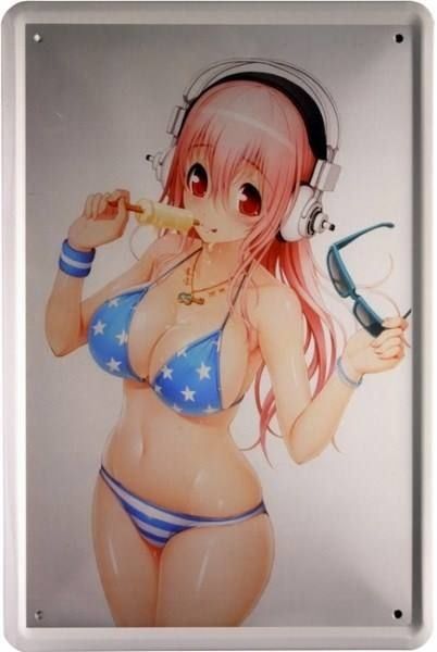 Insegne: Blechschild - MANGA GIRL NR. 15 – Nuovo e nell'imballaggio originale da Rupperswil venduto da big-one-sale
