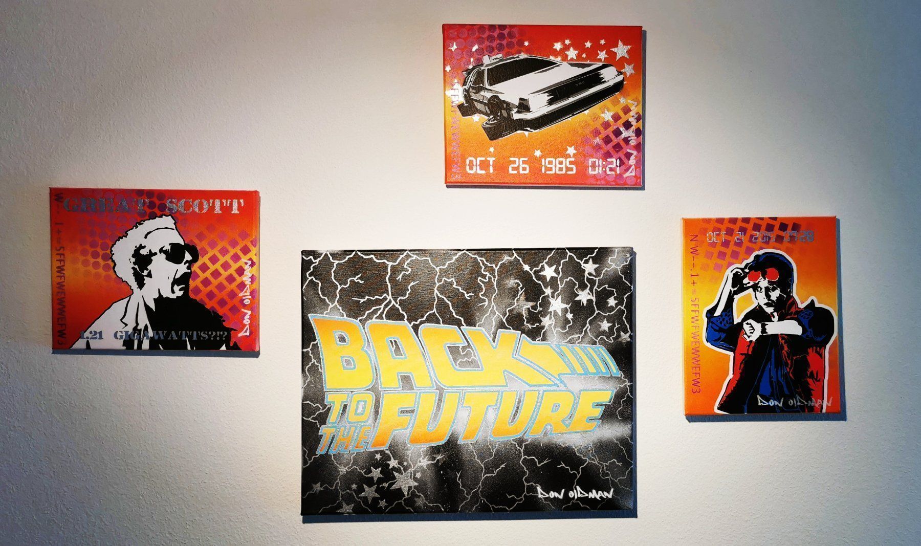 Gemälde: Back To The Future Pop Art auf Leinwand – Neu (gemäss Beschreibung) aus Thalwil von Dragonfruit