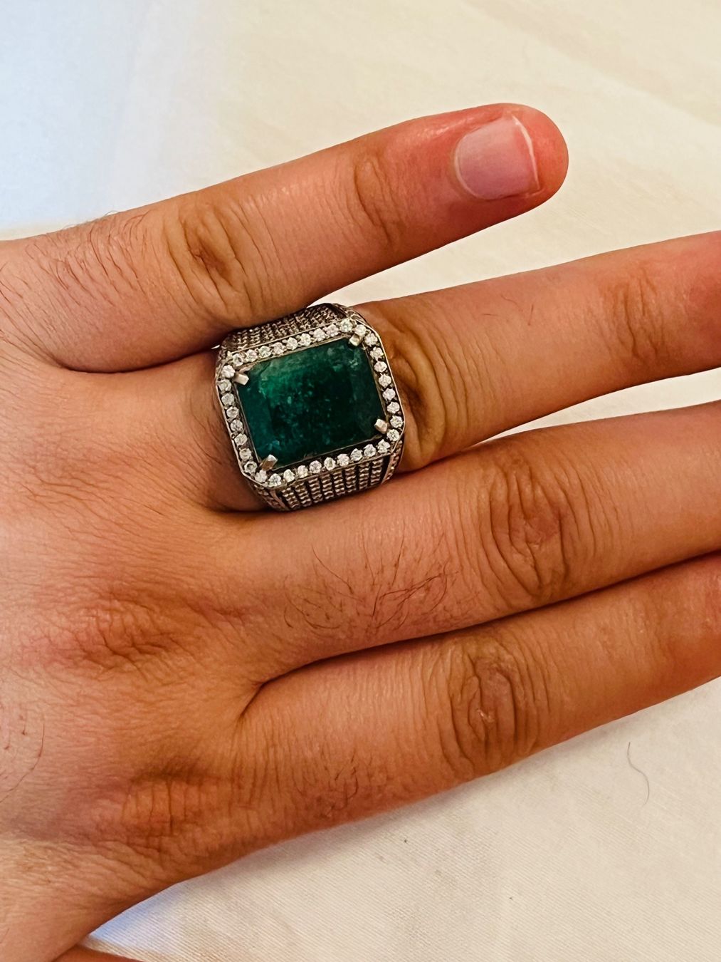 Anelli: Smaragd Herren Ring – Nuovo (secondo la descrizione) da Grenchen venduto da rom_xq5z 3