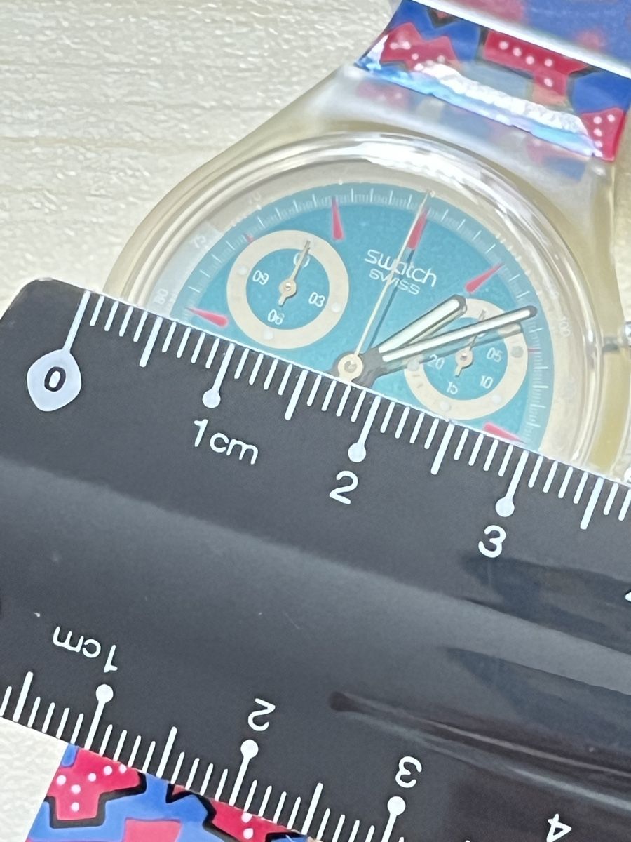 Swatch Orologi: Swatch Chronograph Uhr transparent mit buntem Armband  – Usato da Grenchen venduto da chththl 2