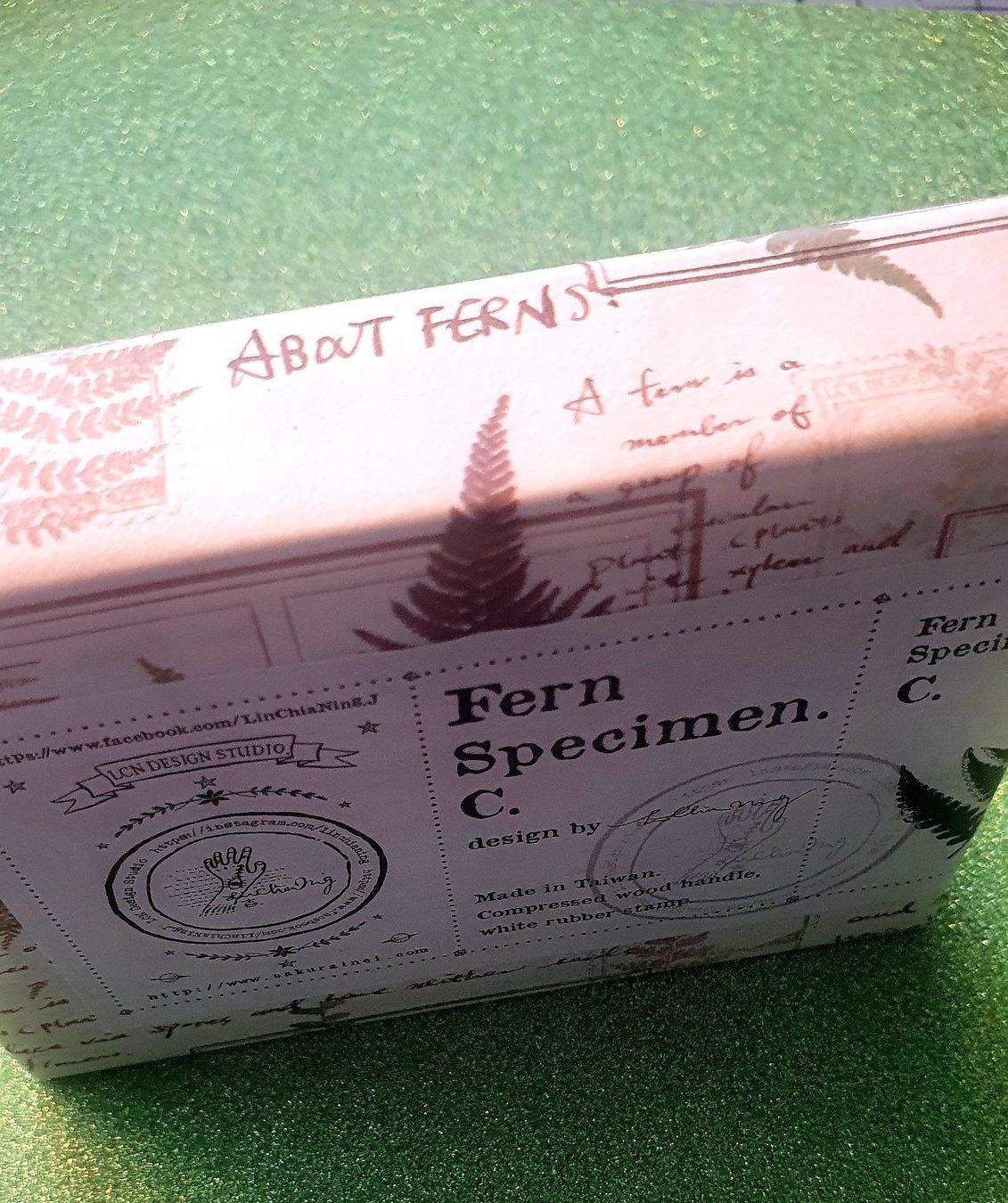 Timbri: LCN Design Studio grosser Stempel "Fern" – Nuovo e nell'imballaggio originale da Zürich venduto da brifo64 3