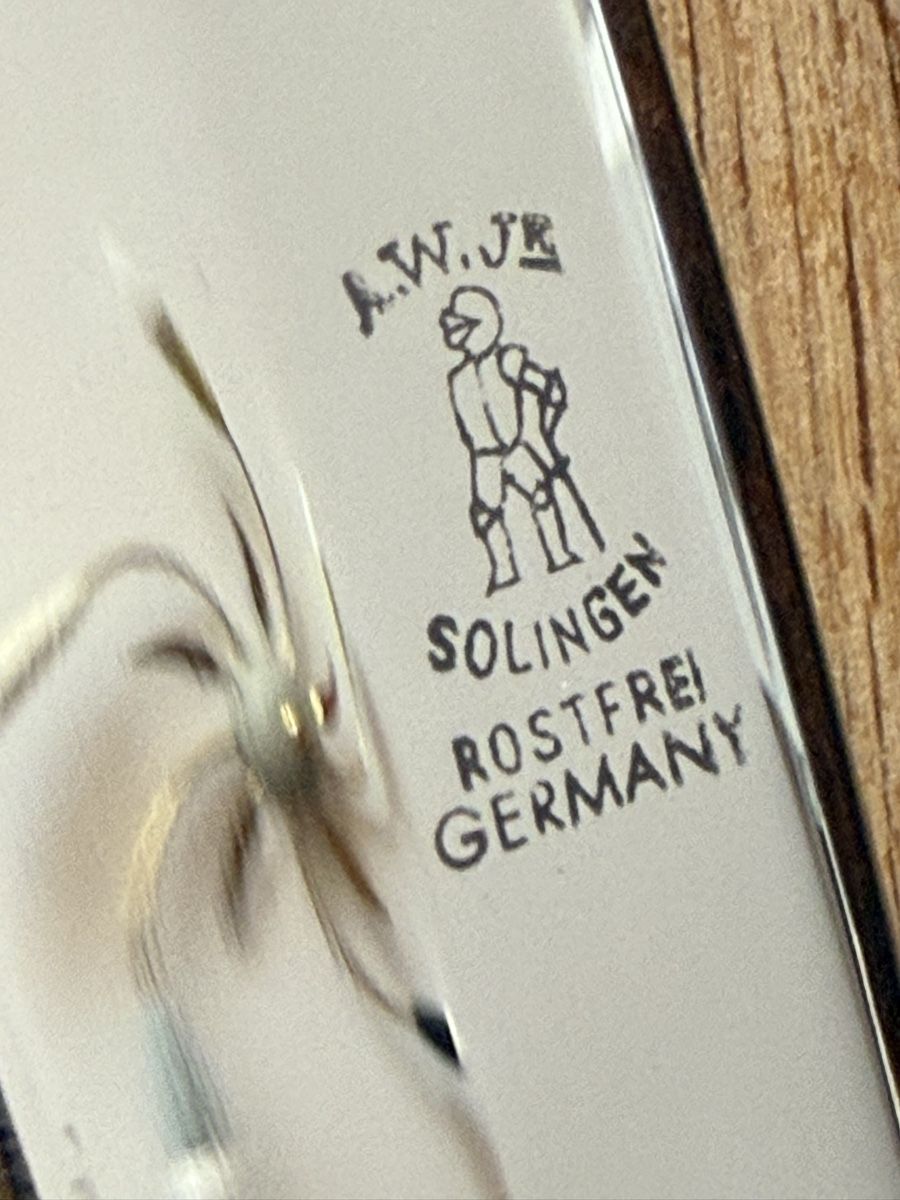 Solingen Zubehör: Altes Jagdmesser A. Wingen Solingen antikes Messer – Neu (gemäss Beschreibung) aus Goldach von Messerguru 3