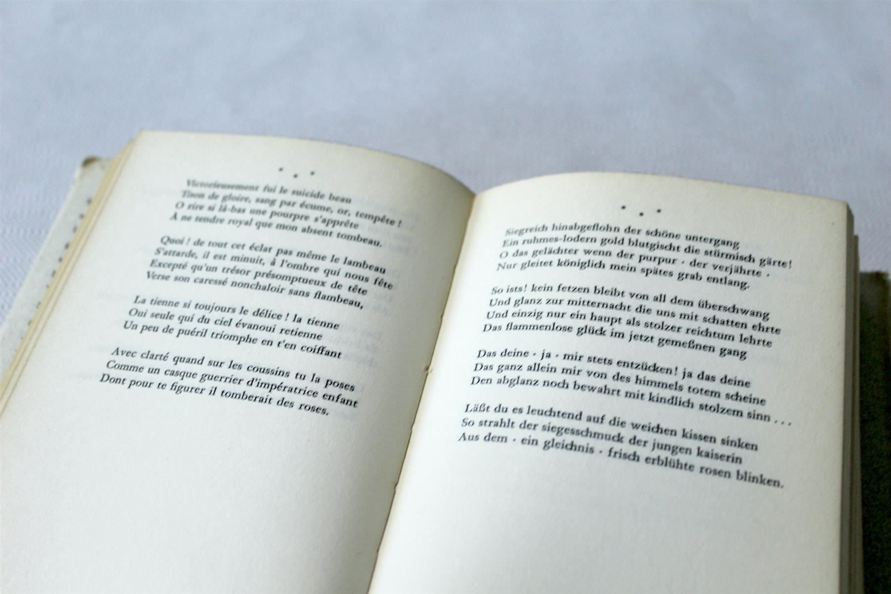Libri: MALLARME STEPHANE: Sämtliche Gedichte – Usato da Bern venduto da Rare-Books 5