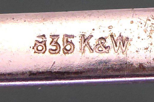 Spille & Fermagli: Stab Brosche / Krawattennadel 835 Silber vor 1939 – Usato da Muri AG venduto da silvermouse007 5