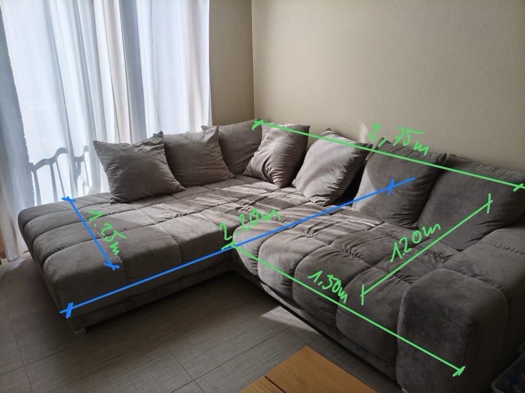 Divani: Ecksofa in Grau mit Kissen – Usato da Sursee venduto da nha00 1