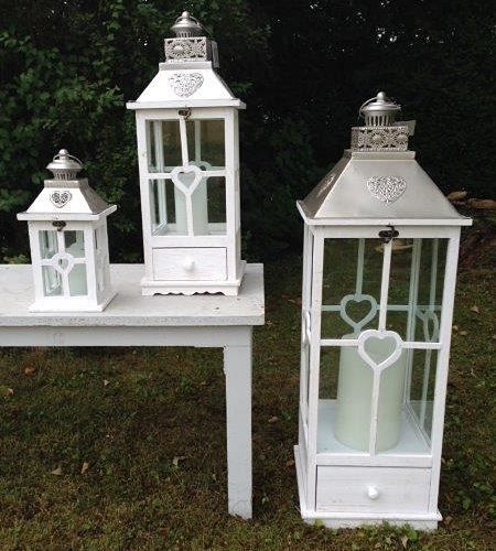 Lanterne: Laternen 3er Set XL,Weiss mit Schublade – Nuovo e nell'imballaggio originale da Wettingen venduto da Swala 1