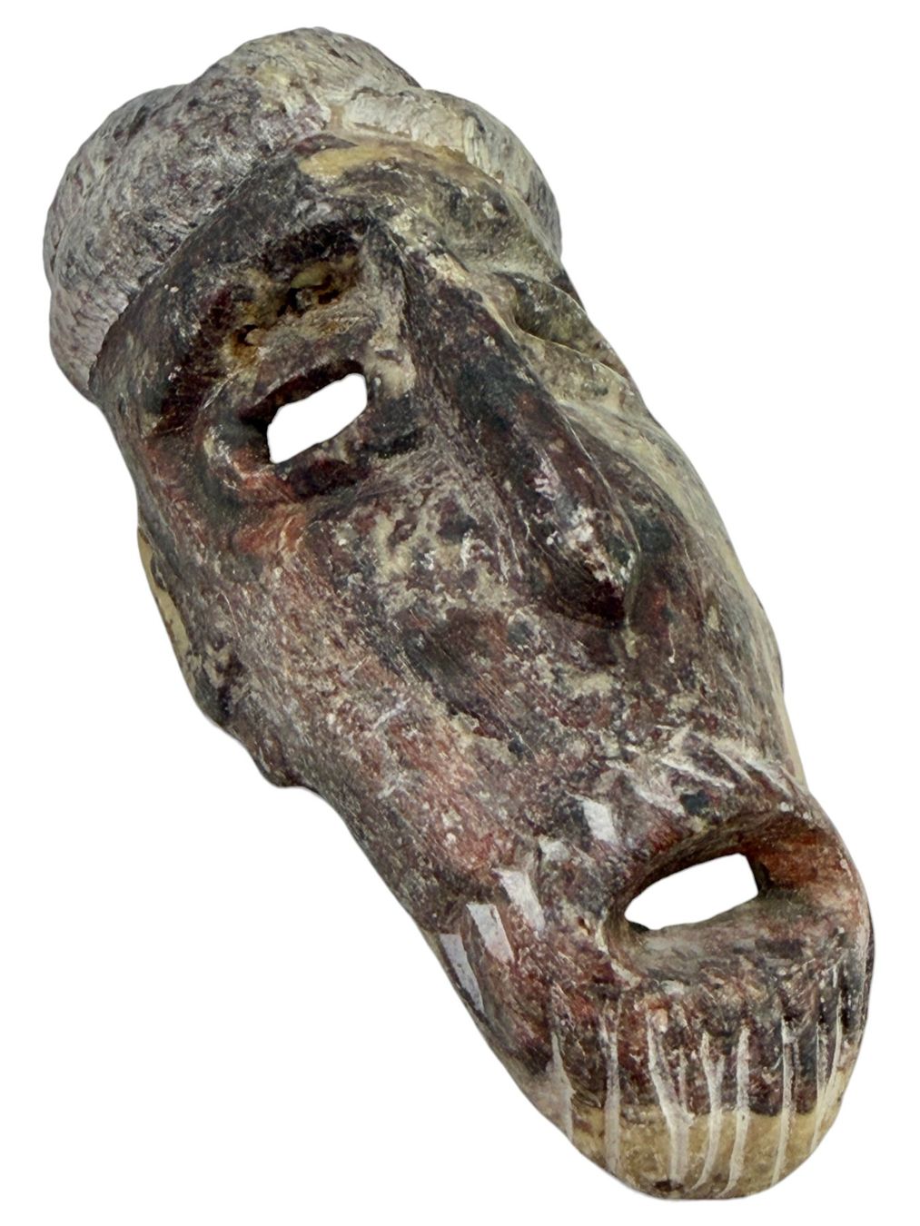 Arte internazionale: Masque africain authentique, sculptée en pierre – Usato da Morges venduto da magicle 1