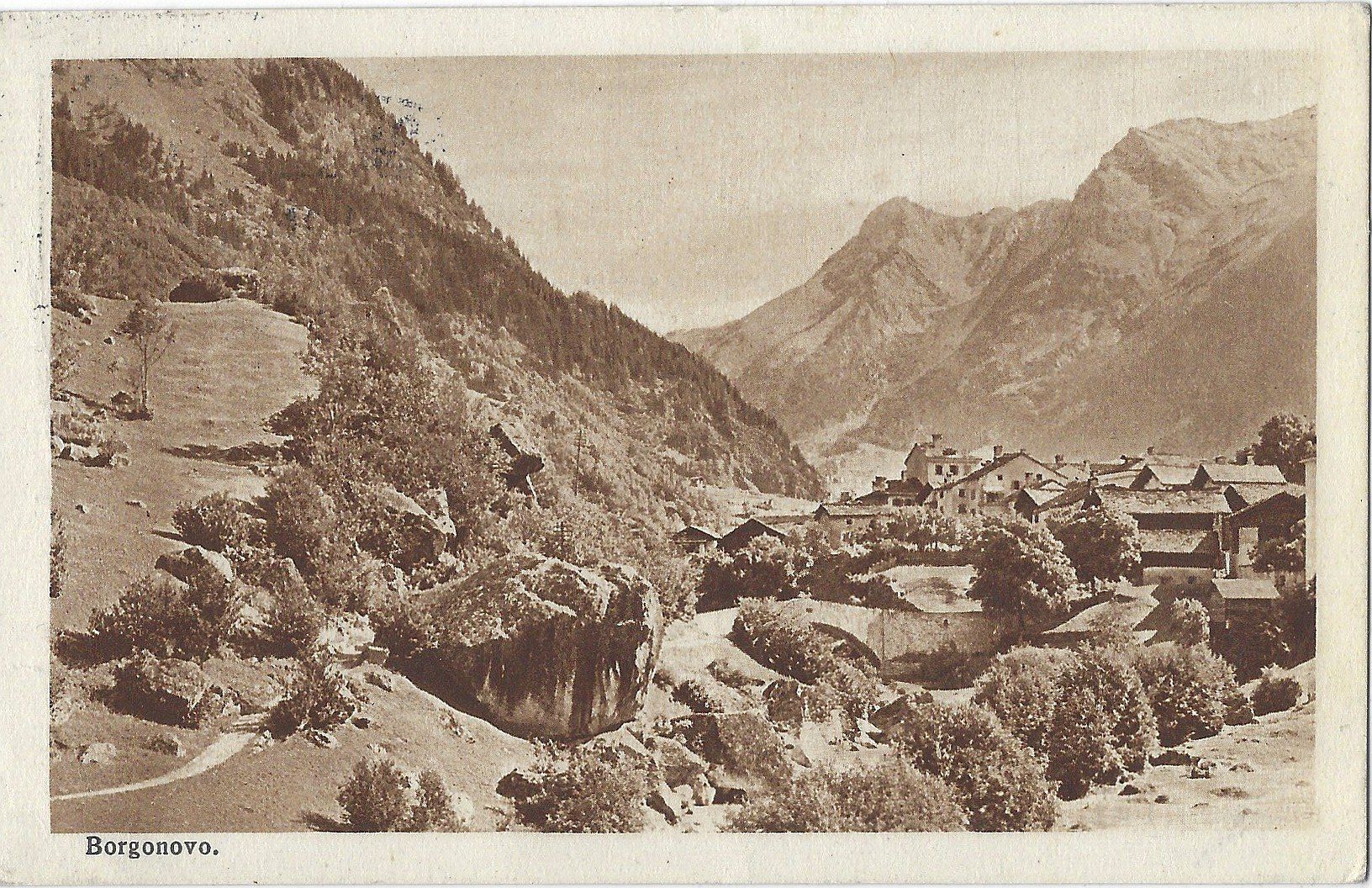 Cartoline postali: Borgonovo. – Usato da Bütschwil venduto da Jackson1A
