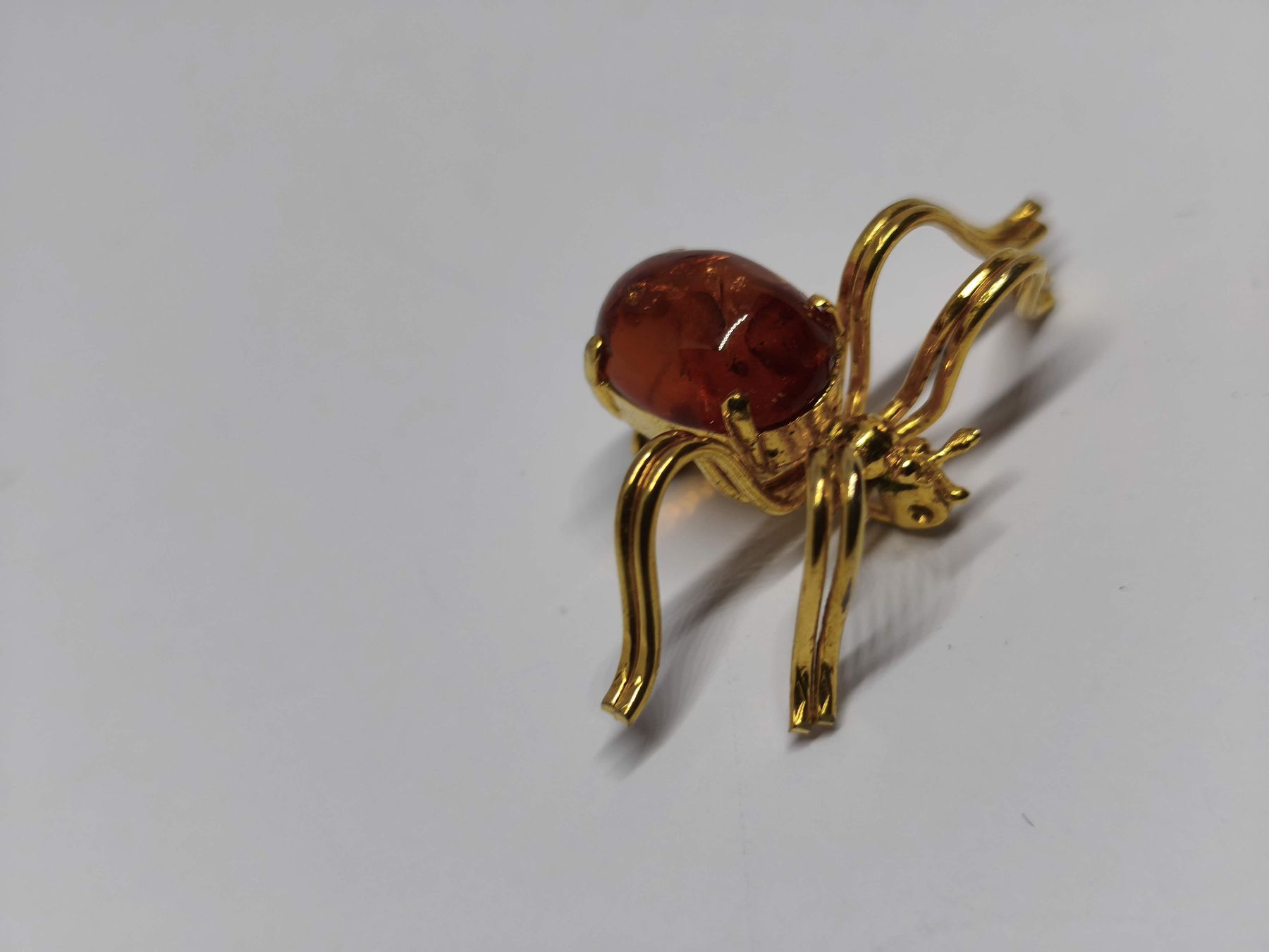 Spille & Fermagli: Brosche Spinne Bernstein Goldfarben Damen Schmuck  – Usato da St. Gallen venduto da GIULESGG 8