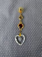 eleganter Ohrring mit echten Swarovski Strass-Steinen