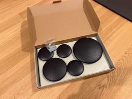Muuto Dots Wood Set Of 5 Black