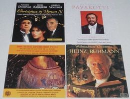 4CD's - Pavarotti, Heinz Rühmann, Domingo, Sissel Kyrkjebo,