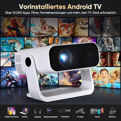Videoprojektoren: 2026 Neuer Smart Mini Beamer Integrierte APP Android 14 – Neu und originalverpackt aus Hundwil von Stallone5 1